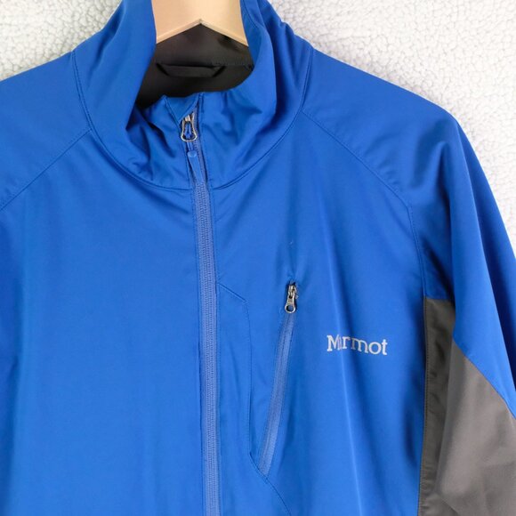 Marmot Jacket Mens Large Softshell Full Zip Lightweight Outdoor Hiking - Picture 2 of 11
